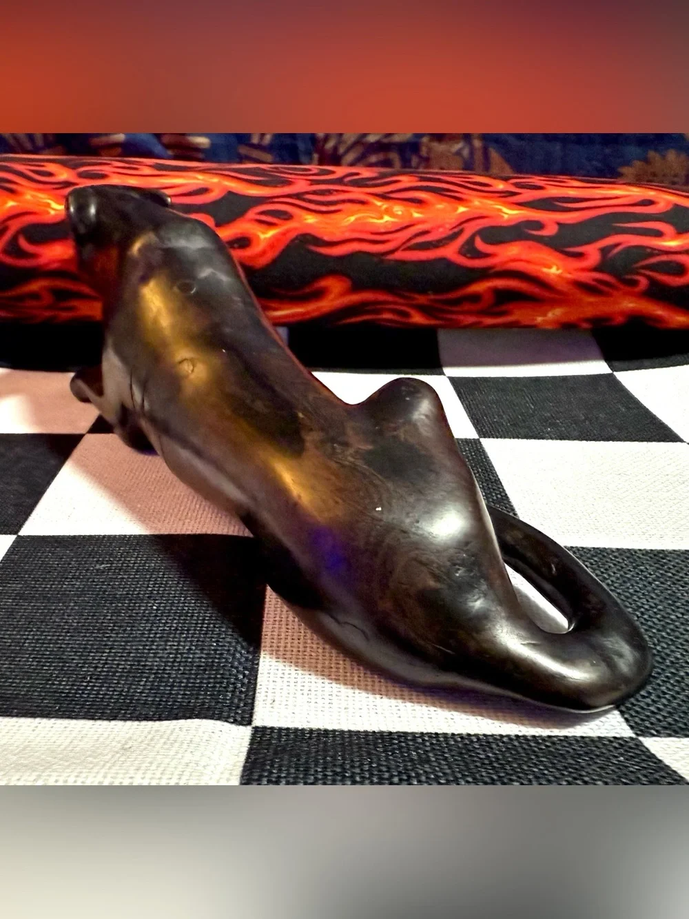 Hand Carved Wooden MCM Panther Figurine - Picture 5 of 9
